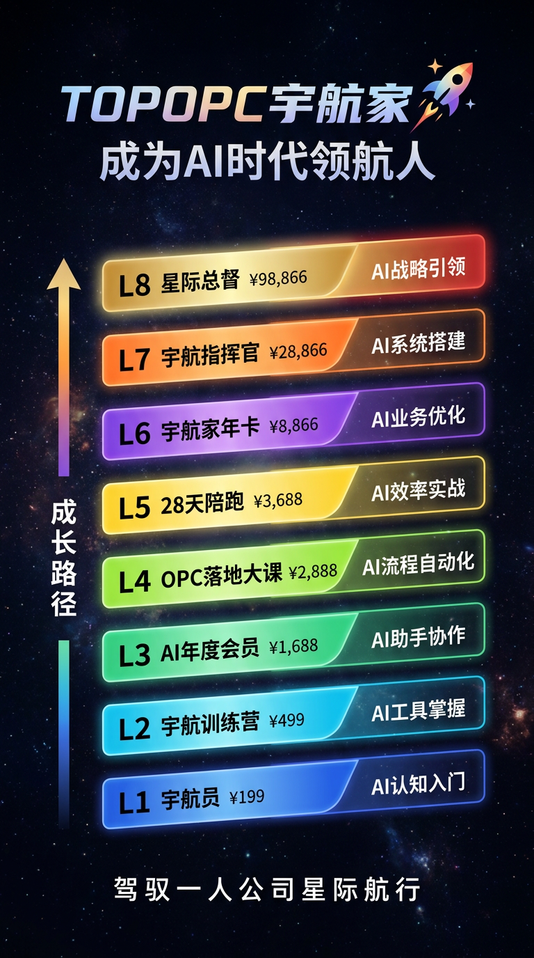 TOPOPC L1-L8 成长阶梯